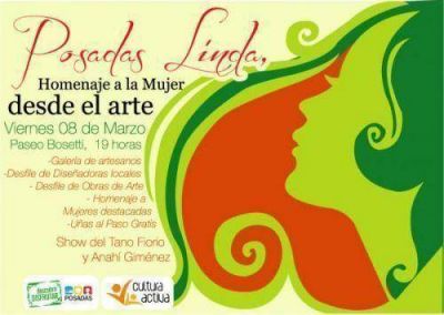Posadas Linda, homenaje a la mujer en el Paseo Bosetti
