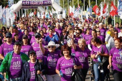 Gran caminata en contra de la violencia de g�nero en Tigre
