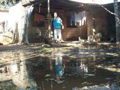 Colaps� parte de la red cloacal de la ciudad