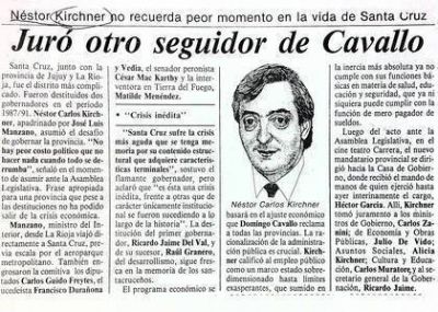 Cuando N�stor era el mejor alumno de Cavallo