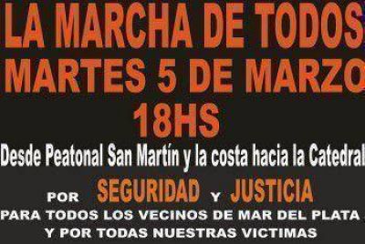 El martes, otra marcha por seguridad y justicia