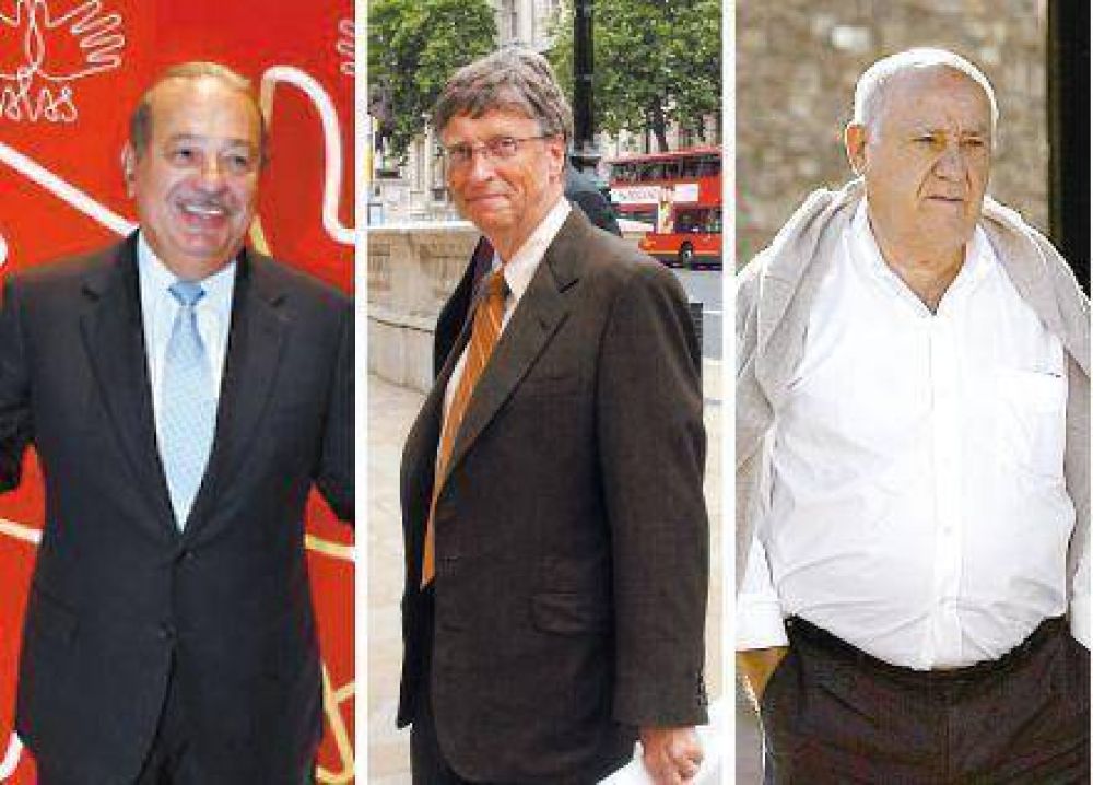 Las tres fortunas m�s grandes del mundo provienen de pa�ses en crisis