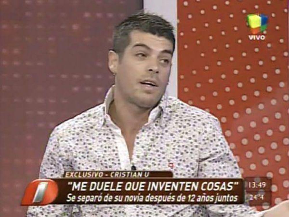 Cristian U habl� de su separaci�n: "No hubo cuernos"