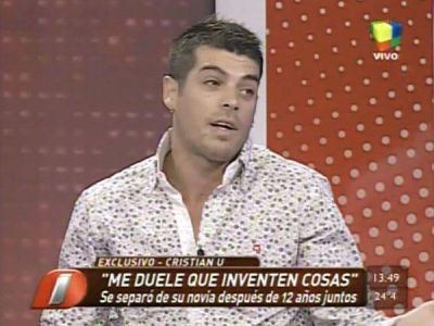 Cristian U habl� de su separaci�n: "No hubo cuernos"