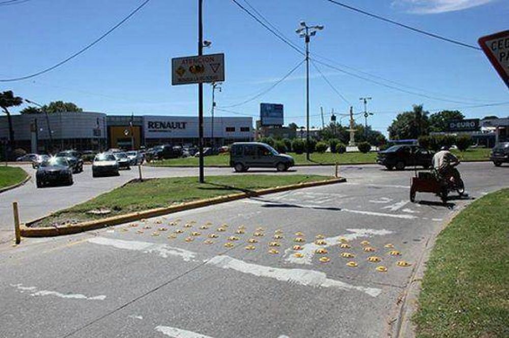 Nuevos reductores de velocidad para prevenir los accidentes en San Isidro