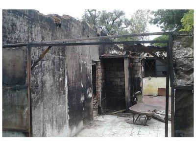 Solicitan ayuda para una familia afectada por un incendio en Villaguay