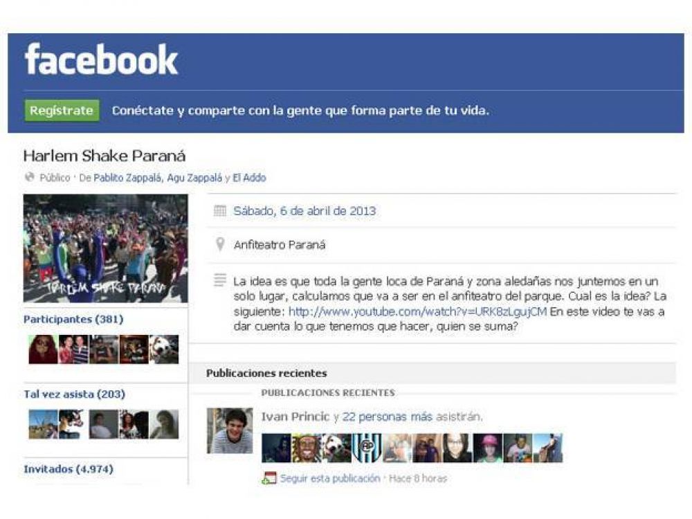 Quieren hacer el Harlem Shake m�s grande de Entre R�os