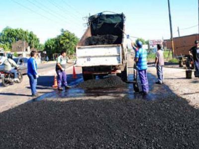Siguen las tareas de bacheo
