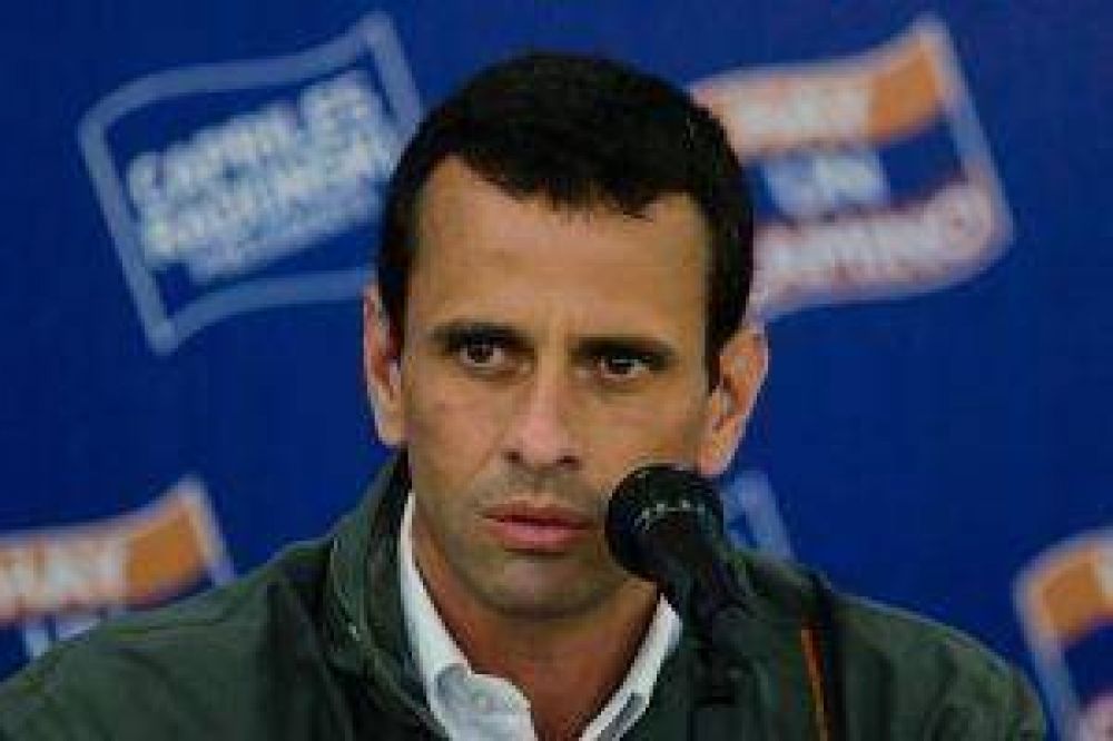 Capriles pidi� "unidad" a todos los venezolanos