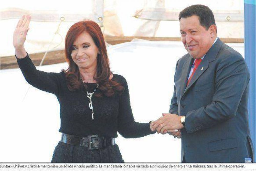 Cristina viaja a Caracas para despedir a su amigo y decret� tres d�as de duelo