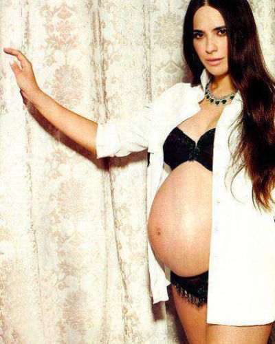 Victoria Vanucci, radiante al final de su embarazo