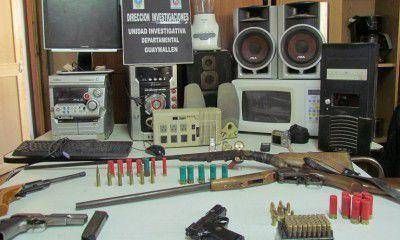 Encontraron numerosos electrodom�sticos robados y armas de fuego en diversos allanamientos