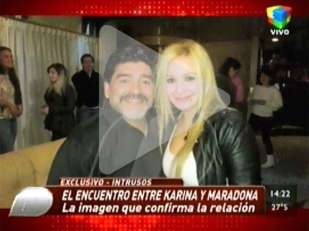 La foto que confirma que Karina y Diego Maradona se conoc�an