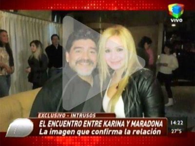 La foto que confirma que Karina y Diego Maradona se conoc�an