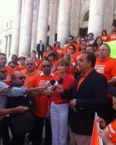 Protesta De Los Empleados De Casinos En Puerto Rico