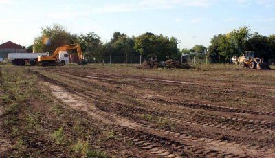 Dio comienzo la construcci�n del polideportivo municipal de Matheu