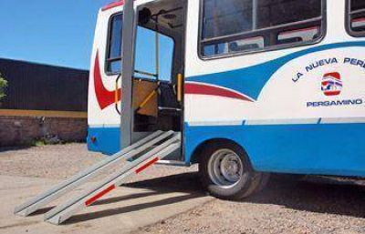 Los micros con rampas para discapacitados est�n prestando servicio