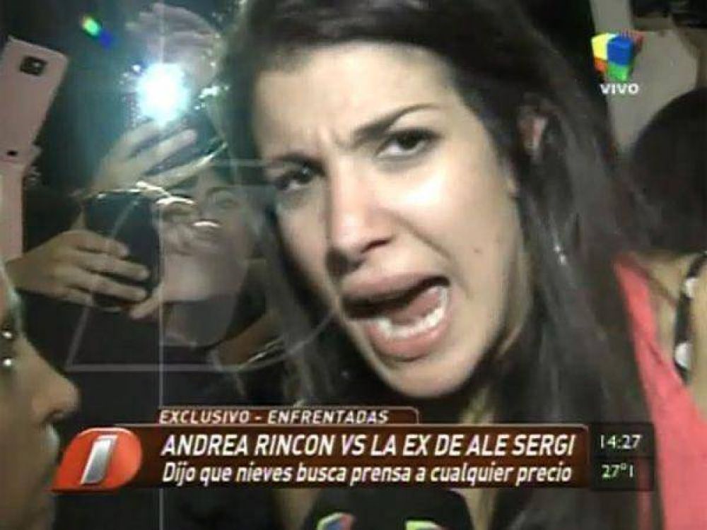 Andrea Rinc�n, furiosa con la ex de Ale Sergi
