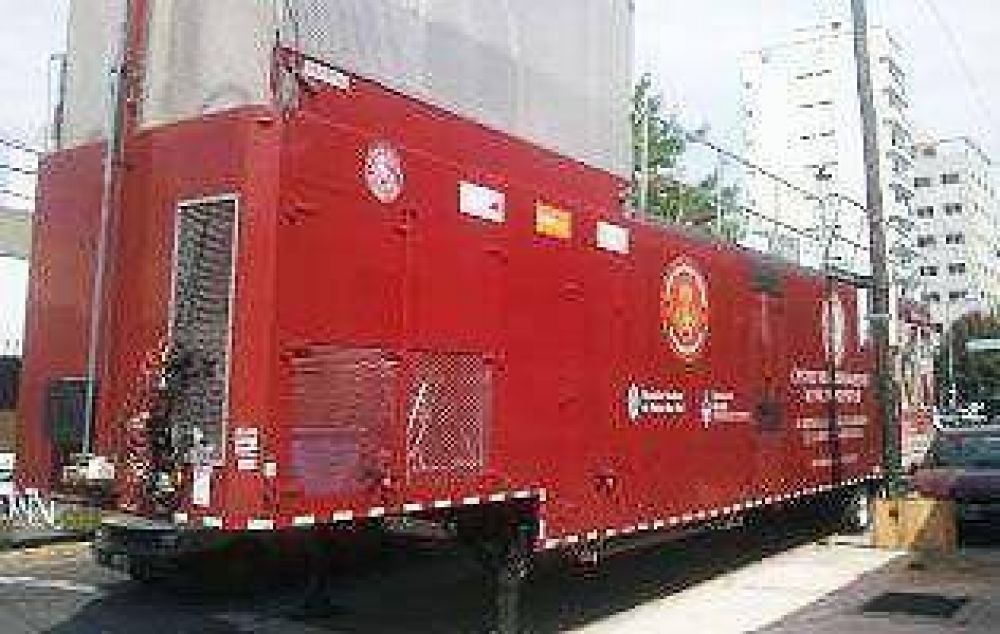 Bomberos lomenses se capacitaron con un cami�n de �ltima tecnolog�a