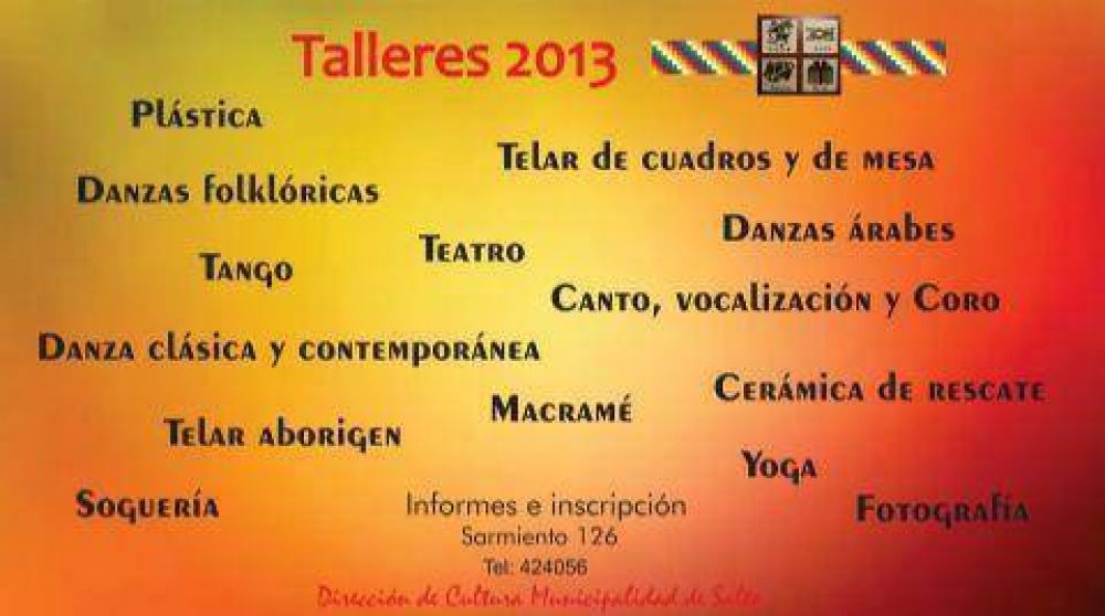 Talleres para este a�o