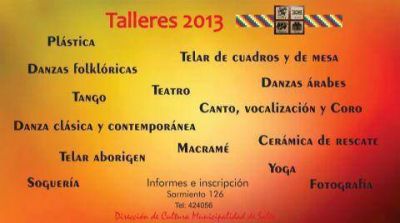 Talleres para este a�o