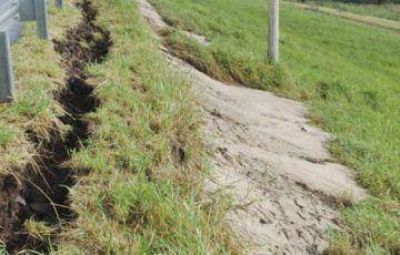 Cay� parte del muro de contenci�n de la represa de Yacyret�