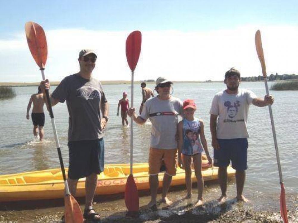 Se realiz� con �xito el primer cruce de aguas abiertas en la Laguna de Tornquist