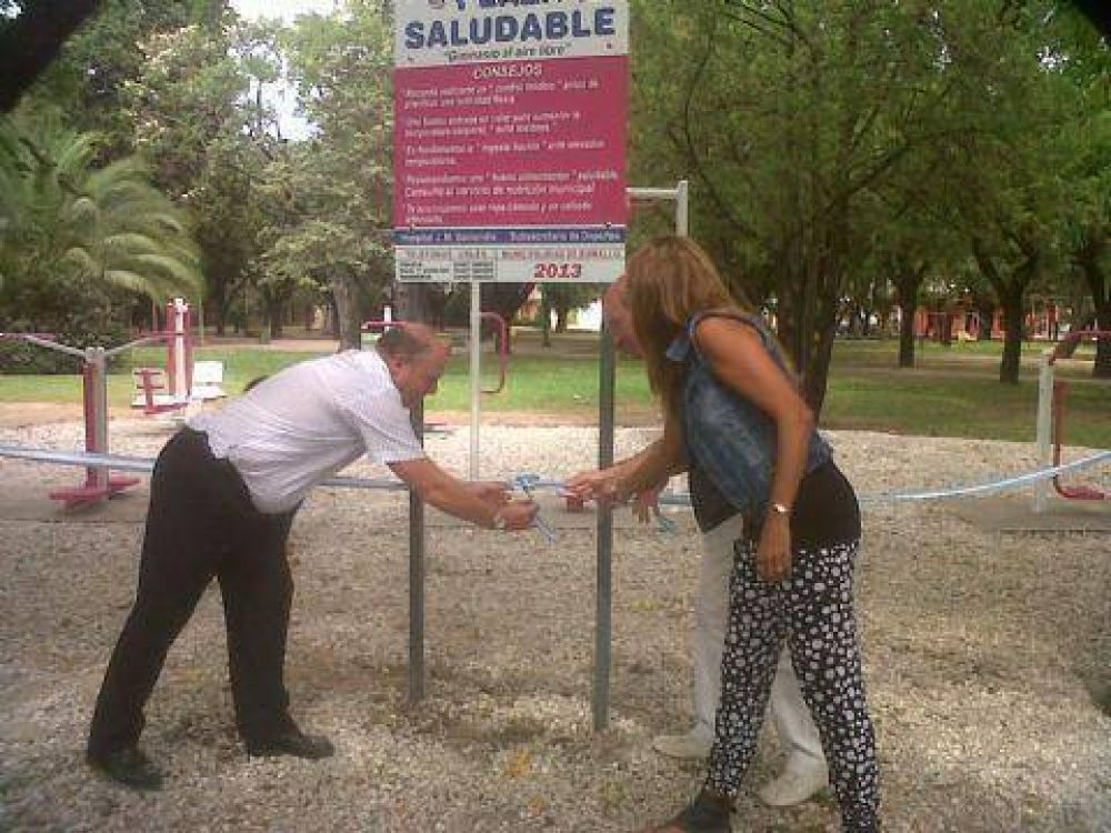 Espacio saludable en la Plaza Belgrano