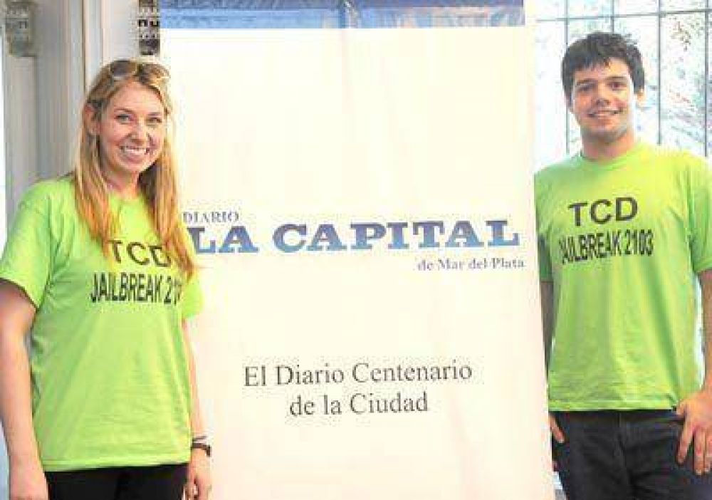 En cruzada solidaria, j�venes irlandeses pasaron por la ciudad