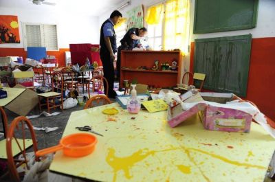 Robaron y destruyeron un Jard�n de Infantes