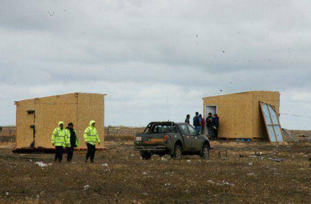 Desalojaron terrenos privados que fueron usurpados detr�s del barrio Ecol�gico