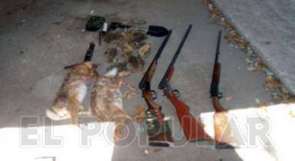Retuvieron a cuatro olavarrienses por caza furtiva en Tapalqu�