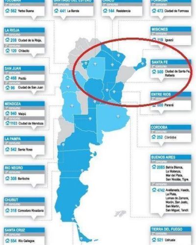 Corrientes, una de las discriminadas en el plan Procrear
