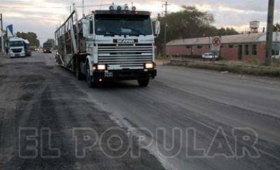 Comenzaron las obras de fresado en la Ruta 51