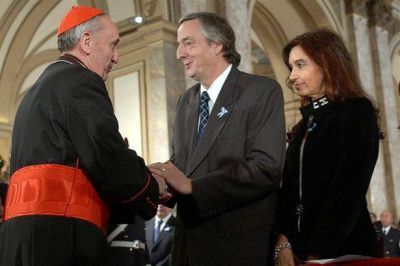 Bergoglio y los Kirchner: muchos a�os de una relaci�n g�lida