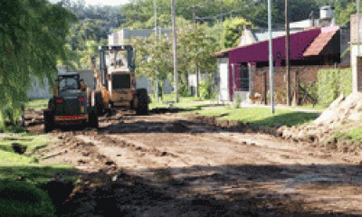 SE REALIZARON OBRAS EN LAS CALLES EN EL BARRIO CONSTANTINI 
