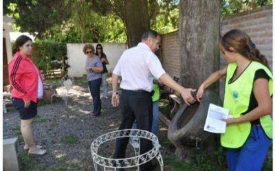 Ante el alerta por posibles casos de dengue, Pilar profundiza tareas de descacharreo