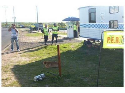 Se enoj� por una multa y rompi� una c�mara de seguridad