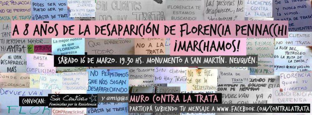 Marcha por justicia a 8 a�os de la desaparici�n de Florencia Pennacchi