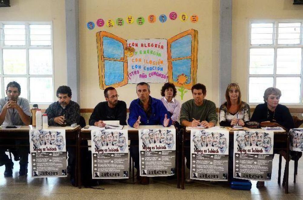 Seguir� el paro de ATEN: ahora hasta el martes