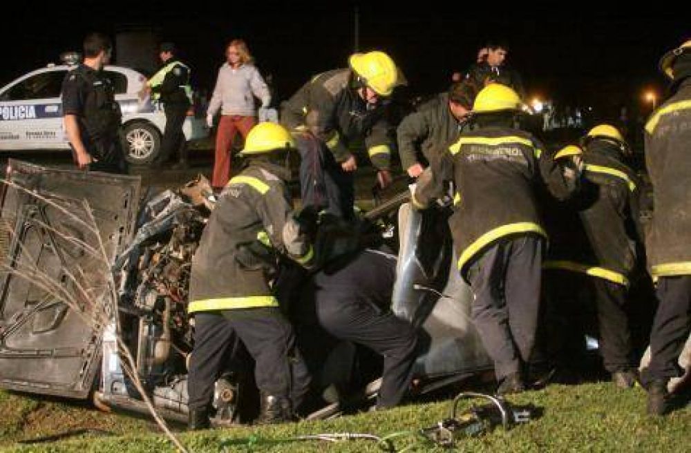 Violento choque con seis heridos en la ruta 3 y San Lorenzo