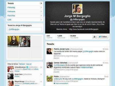 La cuenta falsa de Bergoglio fue furor en Twitter