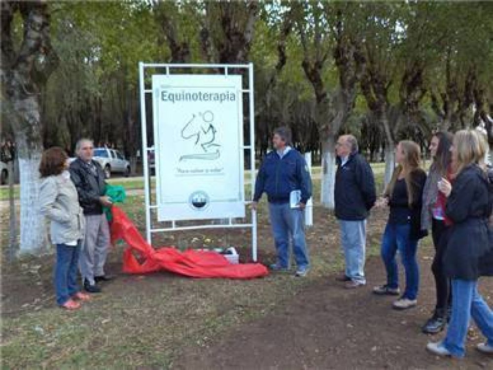 Qued� inaugurado el predio en la Sociedad Rural donde se realizar� equinoterapia
