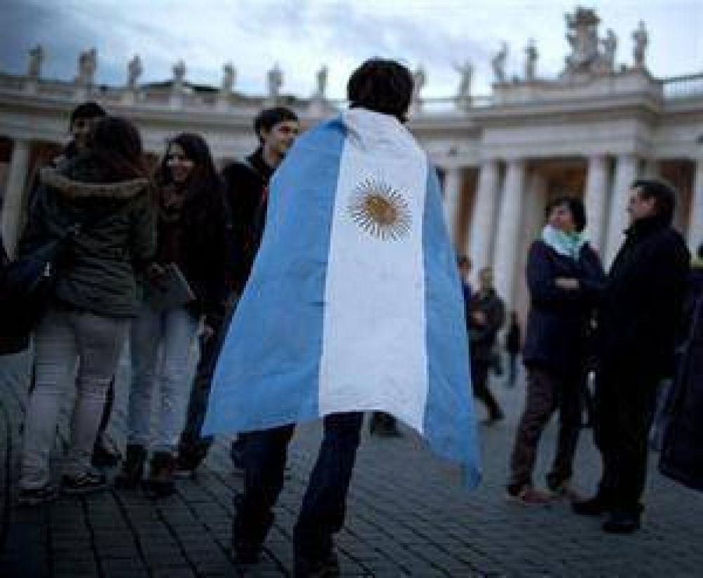 El amor a primera vista con Francisco desat� una fiesta en Roma