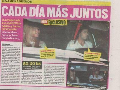  La primera foto de Karina y el "Kun" juntos