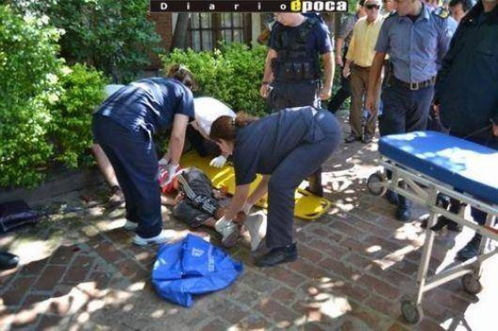 �Motochorro� herido y preso tras robar y chocar a inocentes