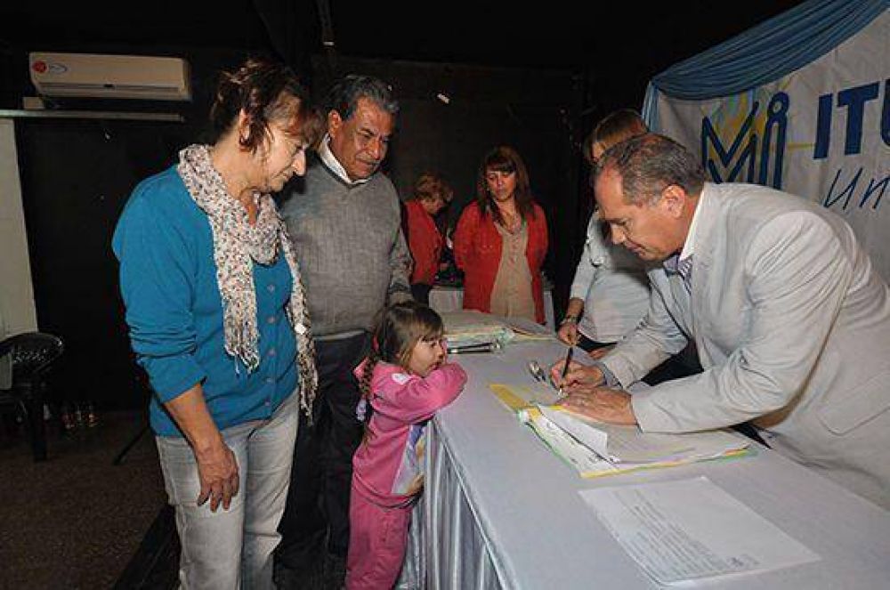 Se firm� la Escritura de Propiedad N� 1000 en el partido de Ituzaing�