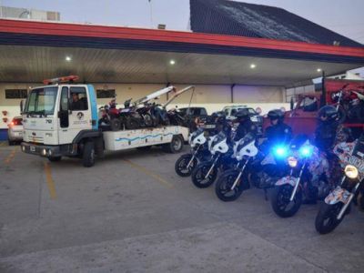 Secuestran motos en otro operativo