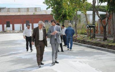 Lucas Ghi recorri� obras de asfaltos en Haedo