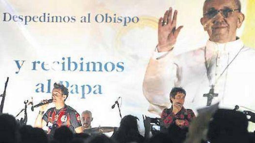 Axel cant� en la vigilia por la asunci�n del Papa Francisco